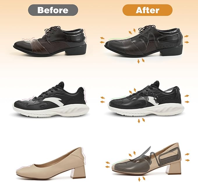 VIVEBEI Shoe Trees for Men Women, Shoe Shape Holder,Shoe Stretcher for Keep Shoe Shape, Adjustable Length