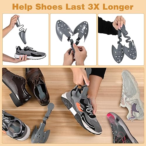 VIVEBEI Shoe Trees for Men Women, Shoe Shape Holder,Shoe Stretcher for Keep Shoe Shape, Adjustable Length