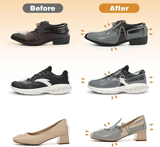 VIVEBEI Shoe Trees for Men Women, Shoe Shape Holder,Shoe Stretcher for Keep Shoe Shape, Adjustable Length