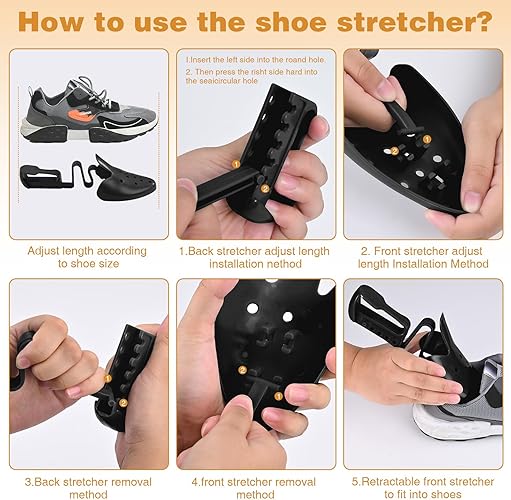 VIVEBEI Shoe Trees for Men Women, Shoe Shape Holder,Shoe Stretcher for Keep Shoe Shape, Adjustable Length