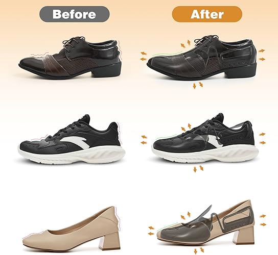 VIVEBEI Shoe Trees for Men Women, Shoe Shape Holder,Shoe Stretcher for Keep Shoe Shape, Adjustable Length
