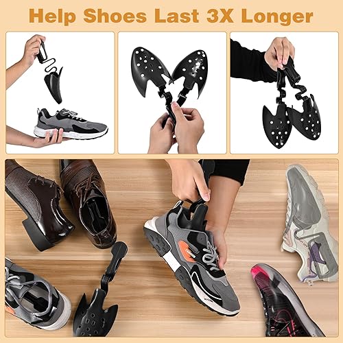 VIVEBEI Shoe Trees for Men Women, Shoe Shape Holder,Shoe Stretcher for Keep Shoe Shape, Adjustable Length