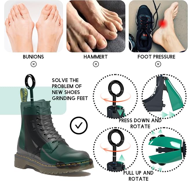 Shoe Stretcher Women Men, 4-Way Boot Stretcher, Adjustable Unisex Shoe Widener & Expander (Pack of 1)