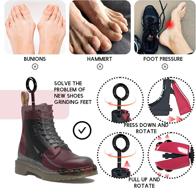 Shoe Stretcher Women Men, 4-Way Boot Stretcher, Adjustable Unisex Shoe Widener & Expander (Pack of 1)