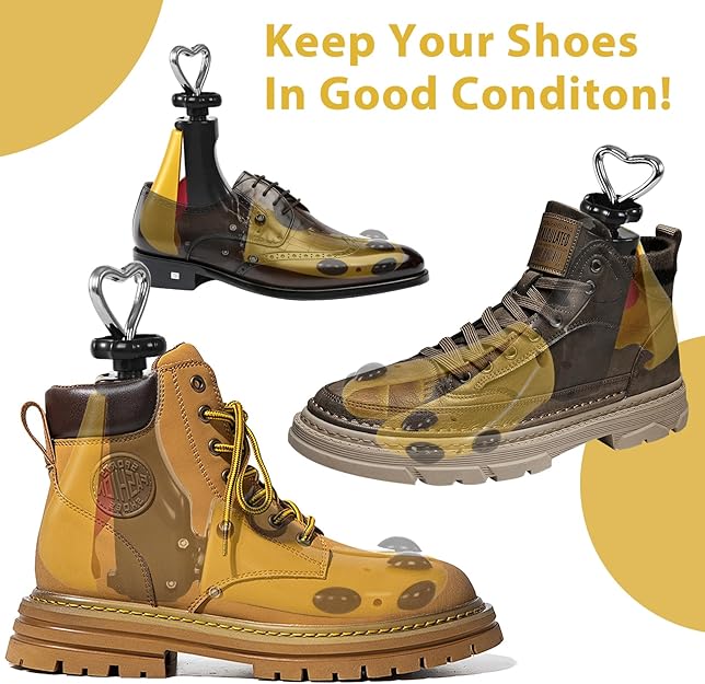 Shoe Stretcher Women Men, Boot Stretcher Wide Feet, 4-Way Boot Widener & Expander for Adjustable Length & Width