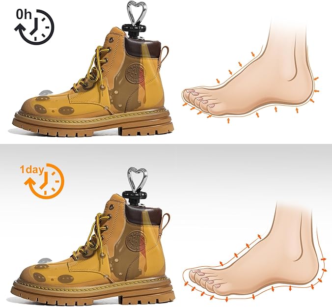 Shoe Stretcher Women Men, Boot Stretcher Wide Feet, 4-Way Boot Widener & Expander for Adjustable Length & Width
