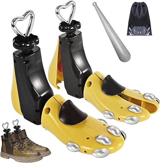 VIVEBEI Shoe Stretcher Women Men, Boot Stretcher Wide Feet, 4-Way Shoe Widener & Expander for Stretch Length & Width; M for Women’s 8-13; Men