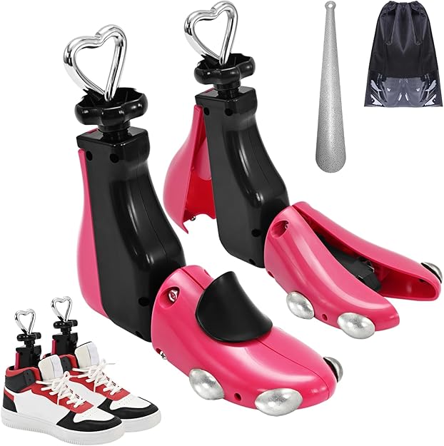 VIVEBEI Shoe Stretcher Women Men, Boot Stretcher Wide Feet, 4-Way Shoe Widener & Expander for Stretch Length & Widthh; S for Women’s 6-11; Men