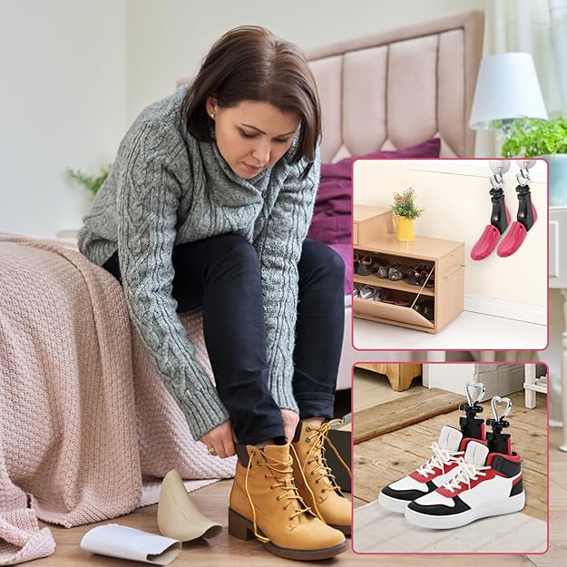 VIVEBEI Shoe Stretcher Women Men, Boot Stretcher Wide Feet, 4-Way Shoe Widener & Expander for Stretch Length & Widthh; S for Women’s 6-11; Men