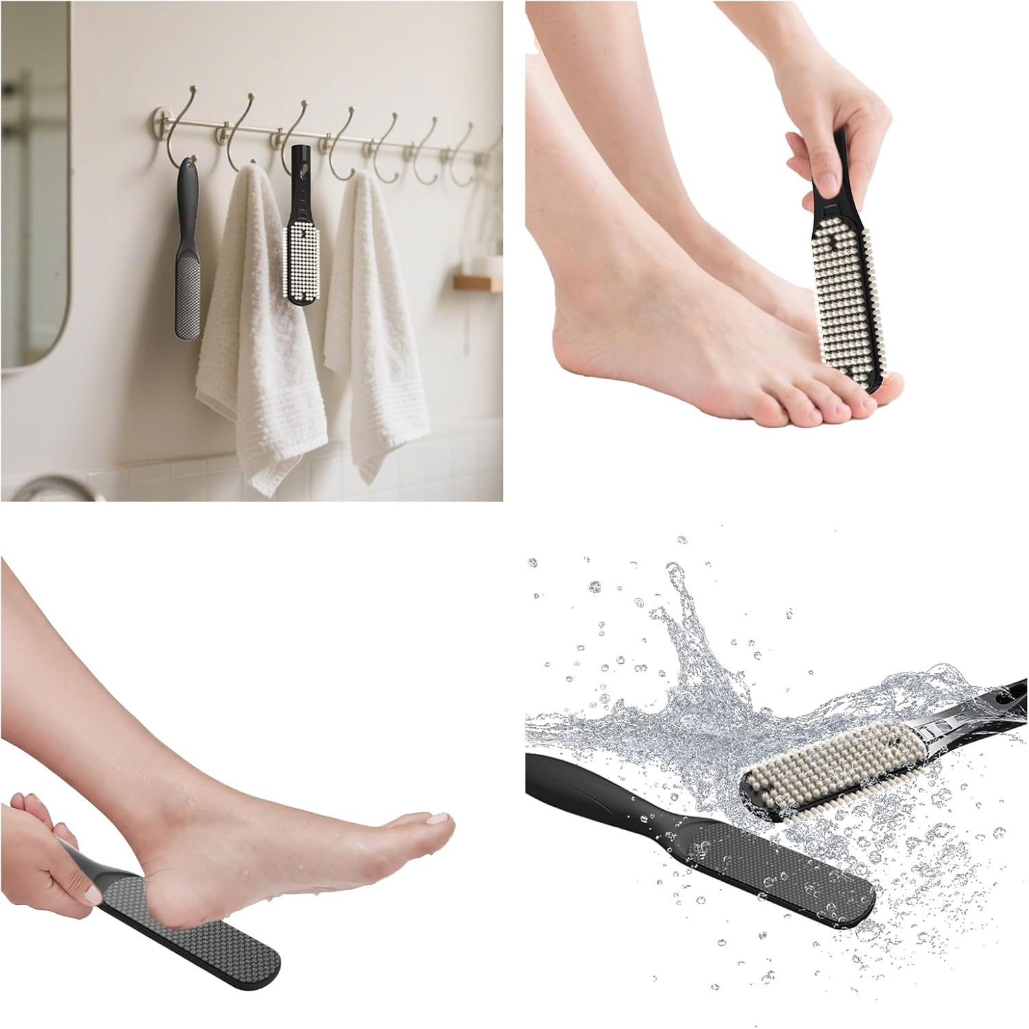 Foot File Pedicure Tool, Foot Callus Remover, Durable Foot Scrubber, Dead Skin Remover,Professional Toe Cleaning Brush, Long-Lasting Foot Polisher