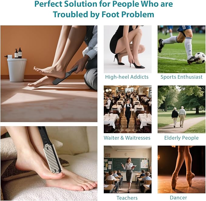 Foot File Pedicure Tool, Foot Callus Remover, Durable Foot Scrubber, Dead Skin Remover,Professional Toe Cleaning Brush, Long-Lasting Foot Polisher