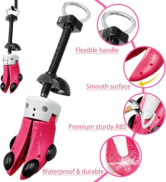 Shoe Stretcher for Women and Men with Wide Feet, Shoe Tree Width and Length Adjustable 4-way Stretch