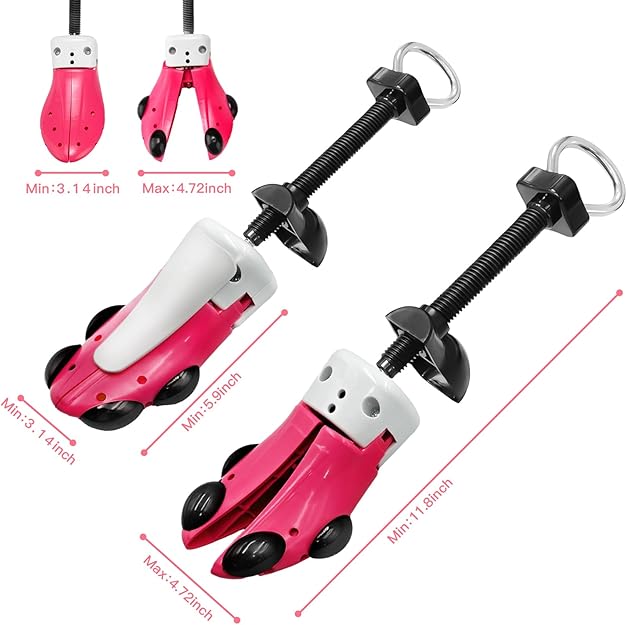 Shoe Stretcher for Women and Men with Wide Feet, Shoe Tree Width and Length Adjustable 4-way Stretch