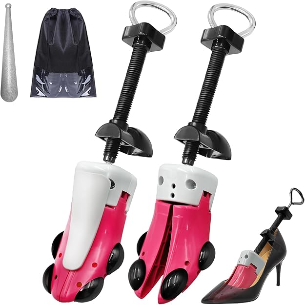 Shoe Stretcher for Women and Men with Wide Feet, Shoe Tree Width and Length Adjustable 4-way Stretch